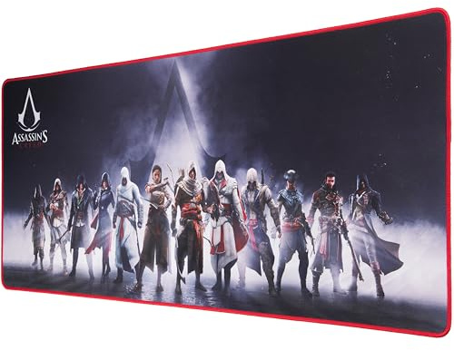 Subsonic - Tapis de Souris XXL Assassin's Creed 90x40 cm - Tapis Bureau Lisse avec Base Antidérapante, Tapis Gamer sous-Main - Licence Officielle Ubisoft