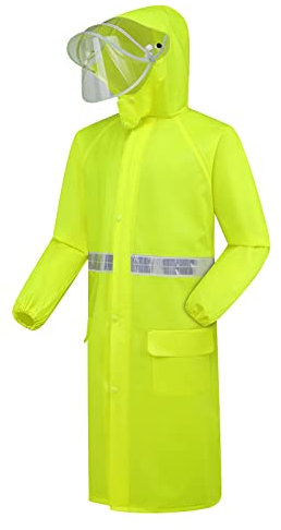 Dinnesis Herren und Erwachsene alle Kunststoff-Regenmäntel und Regenhosen für Herren und Damen Mantel Herren Jagd (Green, XXL)