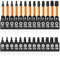 Juego de 26 Puntas Torx de Acero S2 - Vástagos Hexagonales de 1/4 - 13 Brocas de 50 mm Sin Agujeros y 13 Puntas de 25 mm Con Agujeros
