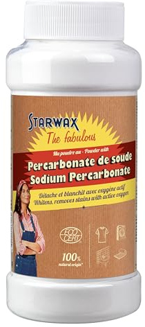 STARWAX THE FABULOUS – Polvo quitamanchas y blanqueador con Percarbonato de Sodio – 1 kg – Multiusos, 100% de origen natural