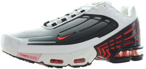Nike Air Max Plus 3 Herrenschuhe (CK6715-101, White/Black/Gunsmoke/Team Orange), Weiss/opulenter Garten, 47.5 EU
