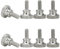 Rändelschraube, 8 Stück Schrauben, M6 × 20 mm Hohe Rändelschrauben,Flache Rändelschrauben, für Mechanische Geräte, Instrumentierung, Haushaltsgeräte,Schwarz (Silber)