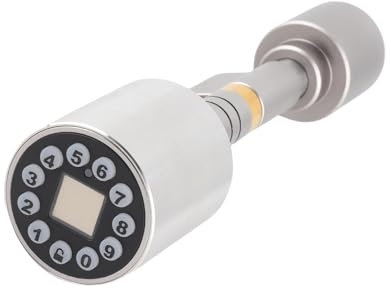 Smart Cylinder Lock with App Control and Fingerprint Unlocking for Keyless Entry - Adjustable Design Fits Doors 60-110mm Thick