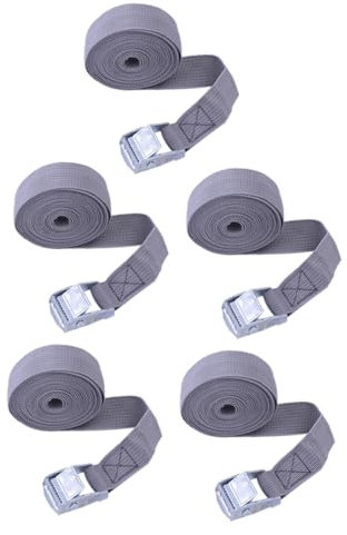 Holibanna 5pcs Cargo Straps Multifunctional Bundling Lashing Strap Auto for Transport Prop for Luggage Tie-down in Scenarios