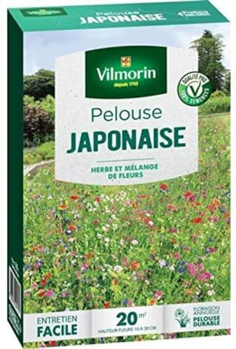 Vilmorin 4466812 Pelouse Japonaise Mel Fleurs Annuelles, Vert, 5.80 x 14.5 x 22 cm