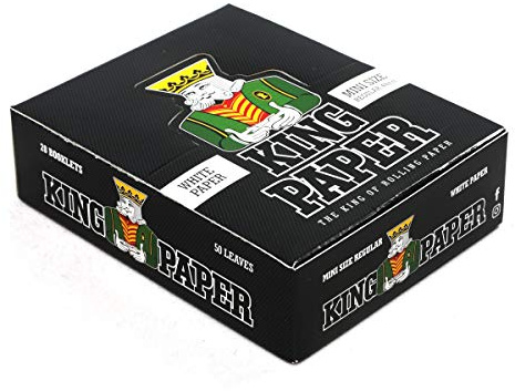 1 låda – aLeda King Paper Regular Mini 1 1/4 storlek 44 mm x 20 broschyr – 1000 papper
