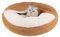 MICOOYO Hundebett mit Kapuze, klein, gemütlich, Donut-Hundedecke, Bett für Hunde, Claming Pet Höhlenbett für Katzen, Welpen (klein, Weizen)