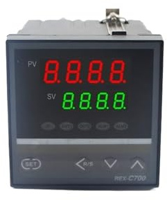 controlador de temperatura digital Termostato de REX-C100 KJ PT100, 48x48, 400 grados, 220V, Kits de controlador de temperatura Digital PID con Sensor de sonda tipo K ( Color : REX-C700 72X72MM )