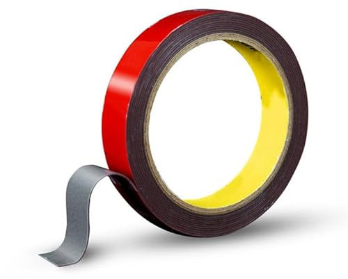 AORVYUI 3M Cinta Doble Cara Extrafuerte, Potente Cinta Adhesiva Doble Cara Impermeable Resistente a Altas, para el Montaje de Automóviles y Motocicletas,Oficina y Hogar,15mm*3m