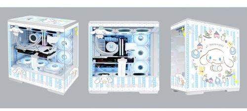 Boitier ATX Boîtiers D'ordinateur, Boîtier De Jeu PC Mi-tour ATX/M-ATX/ITX - Port E/S TPYE-C Avant - Verre Trempé - 10 Positions D'installation Du Ventilateur - Installation De Refroidissement Par Eau
