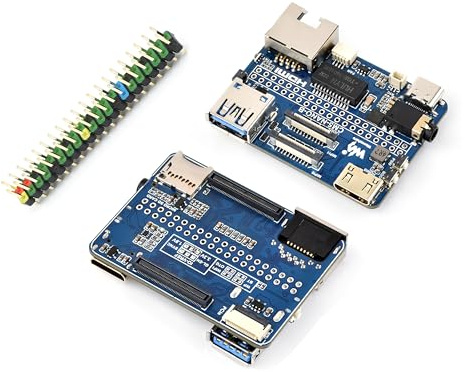 Scheda di base Nano compatibile con Raspberry Pi Compute Module 5 Lite/eMMC, stesse dimensioni di CM5, con più interfacce periferiche, con USB 3.2 Gen1 Type-A, 40PIN GPIO, doppie interfacce MIPI