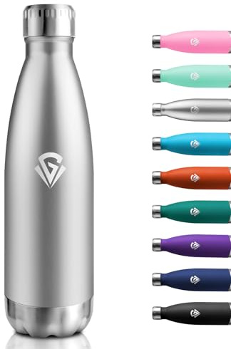 Borraccia Termica 750ml, Doppia Parete Isolata, Bottiglia Termica Senza BPA, Borraccia Acciaio Inox, Bottiglia Antigoccia, Borraccia Termica Riutilizzabile per Adulti, Ragazzi, Palestra, Viaggio