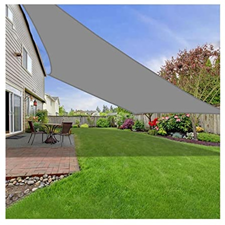 Tenda parasole rettangolare, 2 x 95% protezione dai raggi UV, resistente, tessuto Oxford 300D, per esterni, patio, giardino, posto auto coperto, piscina, pergola, grigio