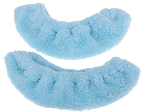 CUTICATE Kufenschoner Schlittschuhe Eiskunstlaufen Frottee Blade Guard Kufenschutz Kufenstrumpf - L Blau