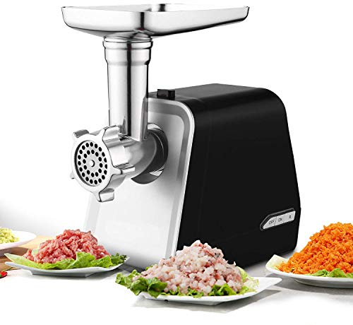 COOCHEER 5306b professionelle Wurstmaschine Fleischwolf, Stahl, 3 kilograms, Black