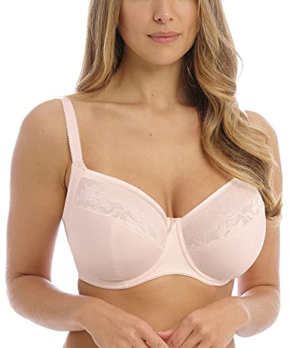 Fantasie Women's Illusion Underwire Side Suport Bra Soutien-Gorge à Couverture Totale, Opaque, Rose poudré, 36FF Femme