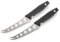 Buddy's Blades - Käsemesser, 2er Set, Messerset, Ergonomischer Griff, 25 cm Länge, Edelstahl, Schwarz