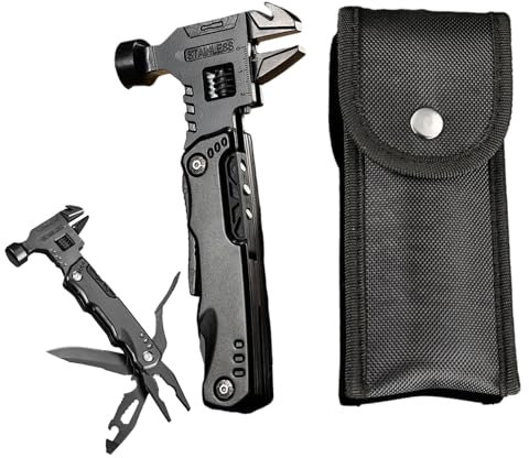 Geschenke für Männer 16 in 1 Hammer Multitool Camping Zubehör Coole Gadgets für Herren Weihnachtsgeschenke, Outdoor Wandern, Home DIY Verwendung