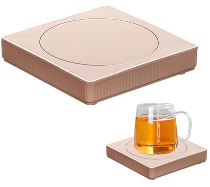 Calentador de tazas para escritorio, calentador de tazas de café a temperatura constante de 55 °C, calentador de café eléctrico portátil de 13 W para leche, té, chocolate caliente