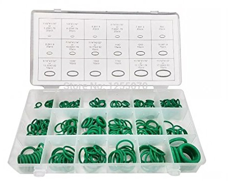 270pcs HNBR O-Ringe Set 18 Größen Sortiment Kit (metrisch & Imperial Größen) Klimaanlage Auto Automotive Fahrzeug