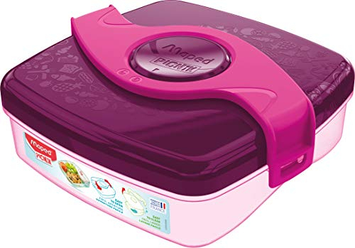 Maped PICNIK 870301 - Snack-Box, Snack-Dose, Brot-Dose ORIGINS KIDS - pink