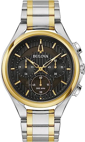 Bulova Men Chronograph Quartz Watch with Stainless Steel Strap 98A301