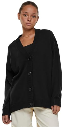 Urban Classics Ladies Big Oversized Cardigan Maglione, Black, S Donna