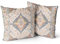 Snylcce Boho Floral Wurf Kissenbezug 45x45 cm Set von 2 Böhmische Vintage Blumen Kissenbezüge Samt Doppelseitiger Druck Dekorative Kissenbezüge für Wohnzimmer Schlafzimmer Sofa Home Decor (Latte)
