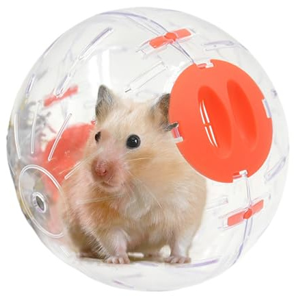 Palaufr Roue pour Hamster | Jouet Silencieux Transparent pour Rongeurs,Fournitures pour Petits Animaux pour Jeu Intérieur Et Extérieur pour Chinchilla Cochon d'Inde Furet Gerbille Et Activité