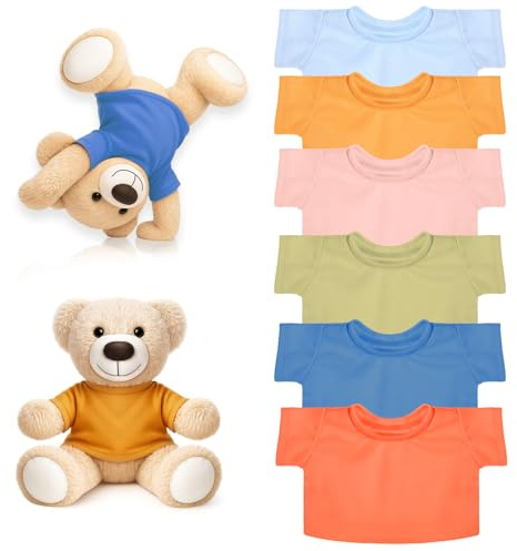 Skylety Bear Shirts Stuffed Animal Clothes for 14-18 Inch, Morandi Colors