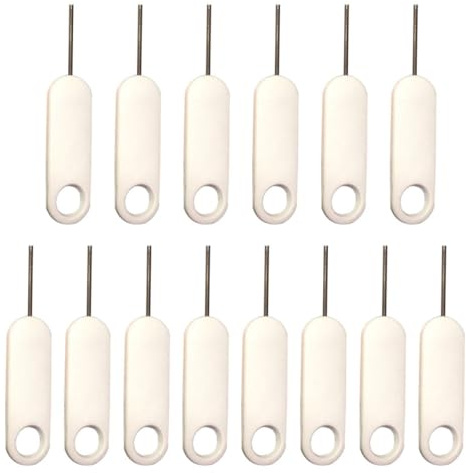 Generico Set 20 Aghi per Rimozione Sim in Acciaio Inox, Strumento Espulsione Vassoio Sim per Smartphone, Accessorio Pratico e Durevole per Manutenzione Cellulari