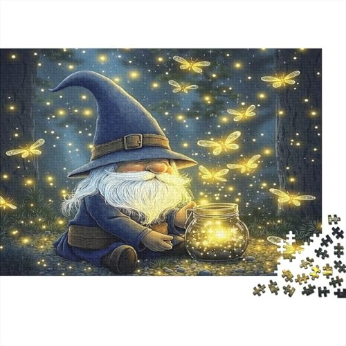 Magic Forest Elf Night Light 1000 Piece Jigsaw Puzzle Paper For Adults Relax