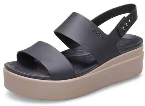 Crocs Brooklyn Low Wedge Black/Mushroom 8 M