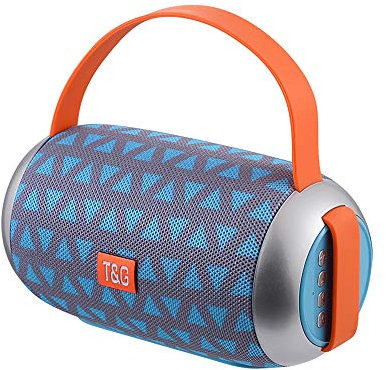 ELLENNE CASSA SPEAKER BLUETOOTH RICARICABILE 10W ALTOPARLANTE WIFI WATERPROOF RADIO TG112 (Azzurro)