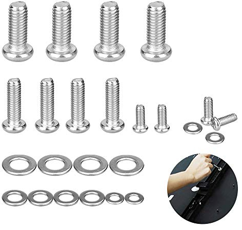 PERFETSELL 12 pièces Vis de Supports TV M4 M6 M8 Vis Vesa Ensemble Kit de Matériel de Montage TV Assemblage VisS de Fixation M4/M6/M8 Vesa en Acier Inoxydable