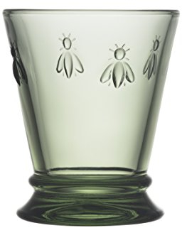 La Rochère Wasserglas Abeille Biene bunt sortiert 260 ml - 4er Set