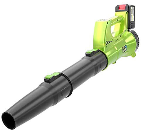 Soplador De Hojas, Aspirador Eléctrico De Hojas, Soplador De Hojas Inalámbrico con Batería De Litio 21 V/4.0 Y Cargador, Velocidad Aire Soplador Axial Potente para El Cuidado del Césped