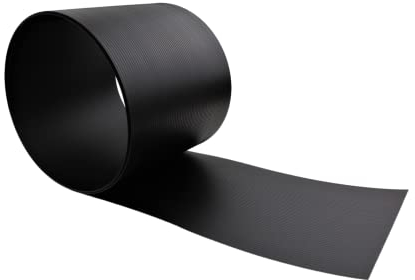 Lot de 10 bandes brise-vue en polypropylène de qualité supérieure - Pour panneaux à double fil - Couleur : noir RAL 9005 - 2535 x 190 x 1,35 mm