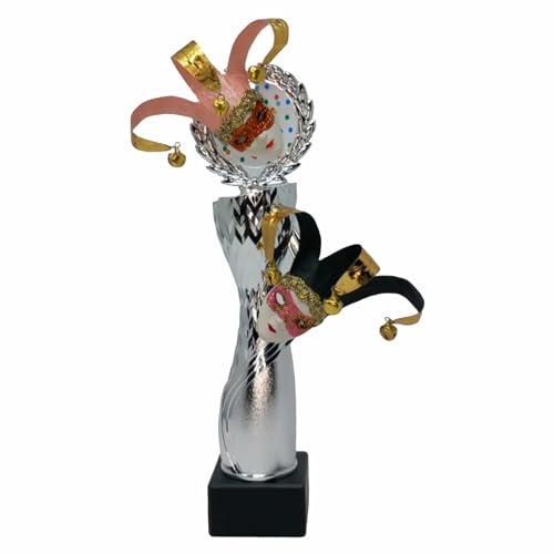 Generico Coppa Trofeo Carnevale Doppia Maschera (Altezza 27cm)