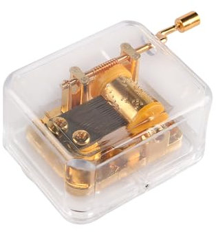 VOANZO Mini Retro Incisione Carillon a Carica Trasparente a Manovella Compleanno Meccanico a Manovella Regalo di Compleanno Squisito Carillon Scelta