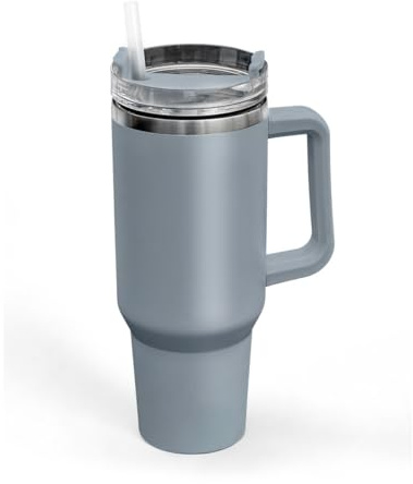 Tumbler in acciaio inox blu