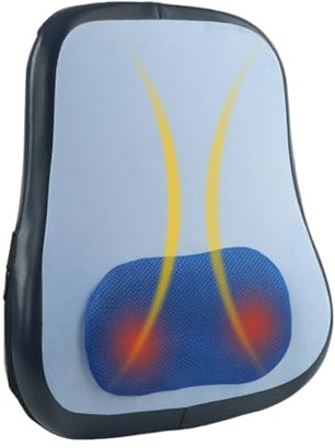 Electric Back Massager - 50 X 42 cm Wireless Relief Back Muscle Therapy Thermal Massage Device | Cordless Electric Pillow Deep Tissue Relief Tool For Use