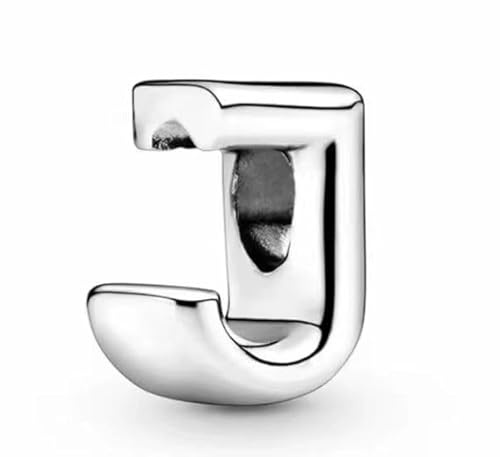 WEIMU Bokstavsberlocker silver amuletter hängen silver 925 för armband, stopp charm hängen, pärlberlocker, kompatibla med europeiska armband och halsband för kvinnor