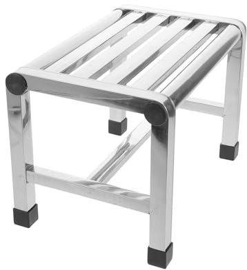 DOITOOL Stainless Steel Shower Stool Shower Bench Seat Strong Capacity Compact Waterproof for Bathroom Use Suitable for Seniors Bathtub Safety Seating