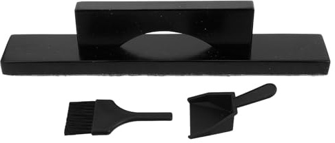 KICHOUSE 1 set shuffleboard-bordsopborste för underhåll, ersättningskvast och sopskyffel, rengöringsverktyg lätt, bärbar för spelrum, hem, svart