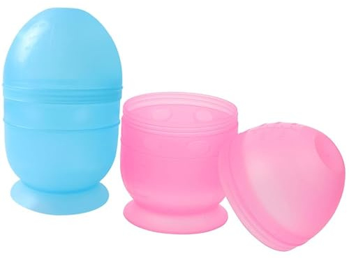 MAGICLULU Tazas para Teñir el Cabello 2 Cuencos de Plástico para Mezclar Tintes de Cabello con Escala Medidora Pack de 2 Piezas en Salón y Uso Doméstico