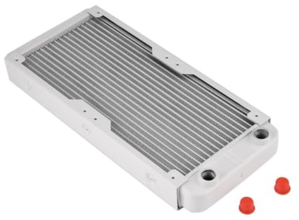Ailgely Slitstark Kylare i Aluminium för Effektiv Vätskekylning i Högeffektapplikationer, Låg ljudnivå, Vit Färg (240 mm)