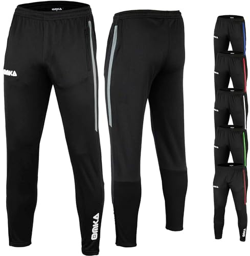 OMKA Herren Jogginghose Sporthose weichem Microfleece-Innenseite - Taschen & Beine mit Reißverschluss – Trainingshose (DE/NL/SE/PL, Numerisch, 52, Regular, Regular, Grau)