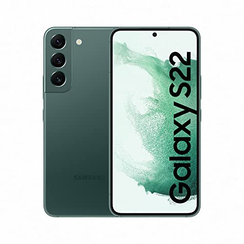 Samsung Galaxy S22, Téléphone mobile 5G 256Go Vert, Carte SIM non incluse, smartphone Android, Version FR