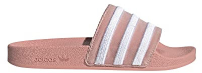 adidas Damen Adilette Slide Sandal, Wonder Mauve White Wonder Mauve, 39 EU